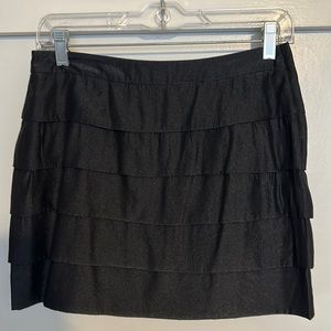 Cute black shimmering pleated skirt